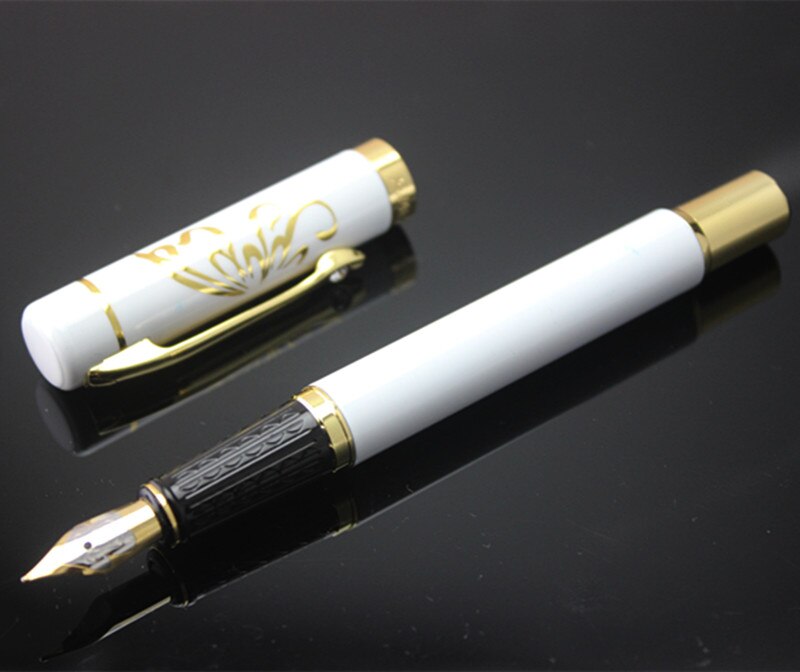 DIKA WEN metal Fountain Pen school office supplies stationery Pens For Writing school ink fountain pen: T