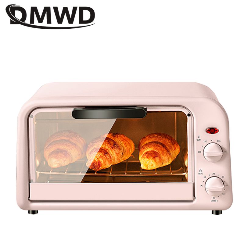 DMWD 10L Mini Electric Ovens Pizza Maker French Fries Toast Barbecue Dessert Baking Machine Temperature Control Timing 220V