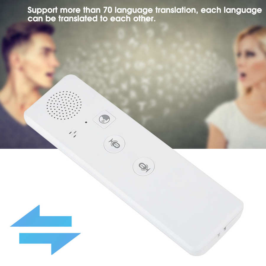 Draagbare mini draadloze slimme stemvertaler, meertalige realtime bluetooth-vertaler voor reizen en zaken