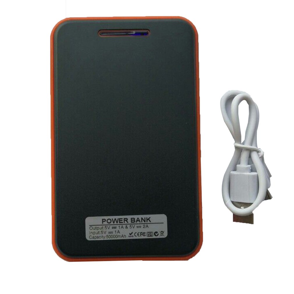 Super Thin Large Capacity Waterproof Portable Solar Power Bank Dual USB Solar Charger For Mobile Phones Compact Lightweight: Default Title