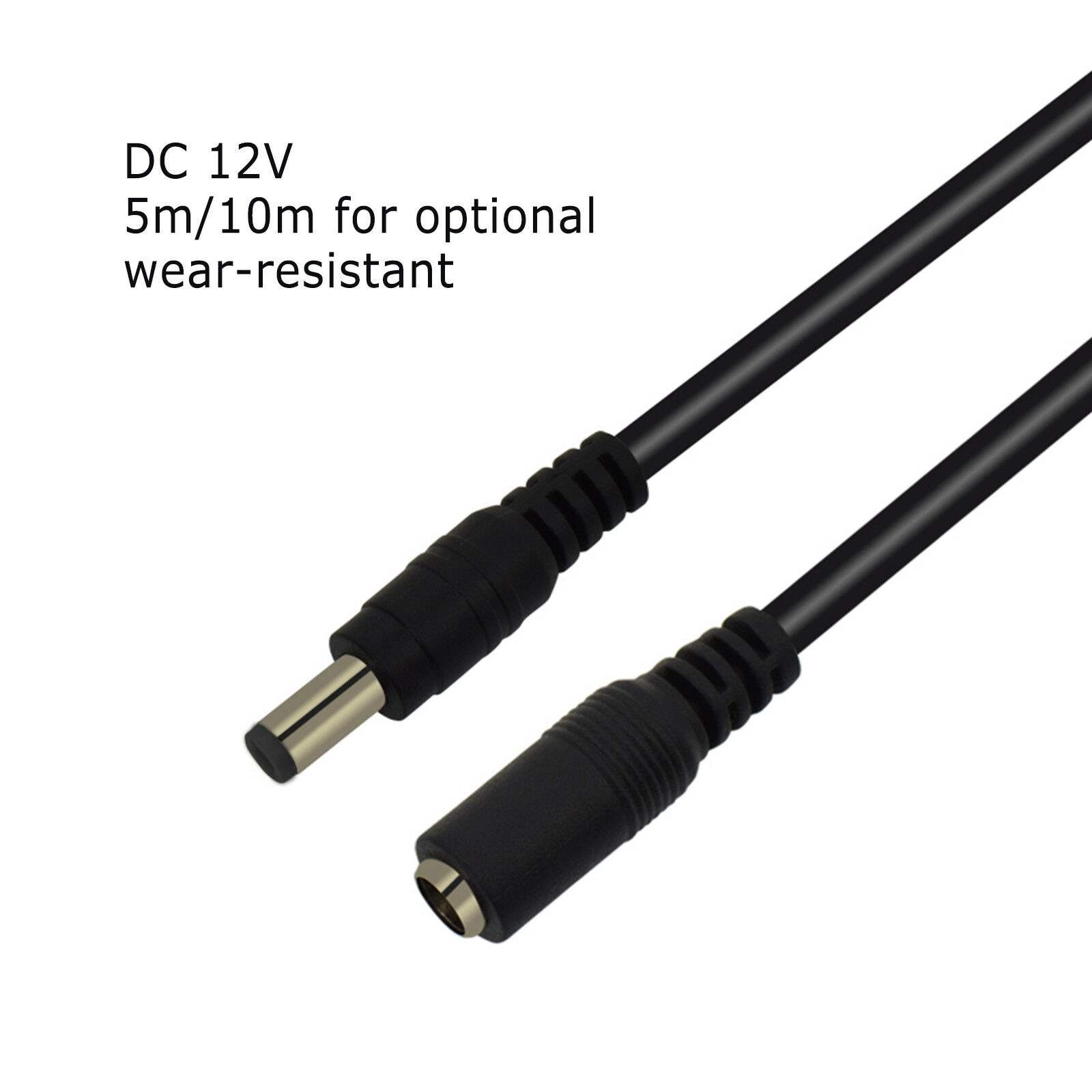 5M 10M Power Extension Cable 5.5mm x 2.1mm DC Standard Cord for CCTV Security Camera