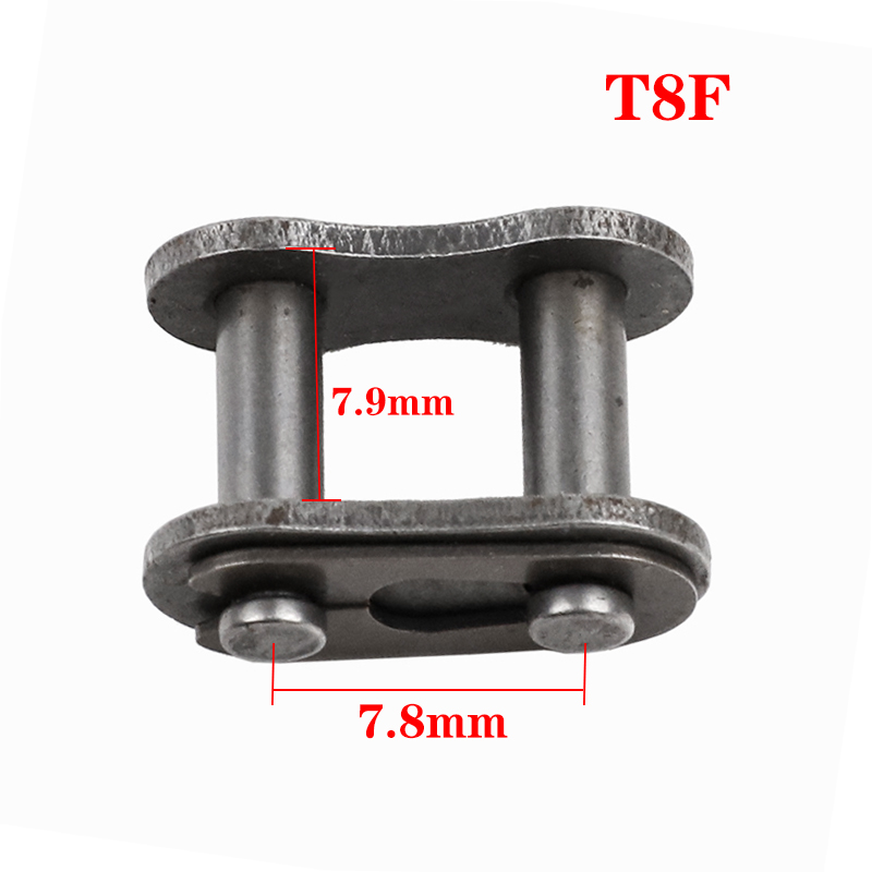1 Uds. Eslabón de cadena primario/dorado 530/520/420/428/T8F/25H hebilla de bloqueo de cadena para 49CC Mini Moto Dirt Bike motocicleta ATV Scooter: Gris oscuro
