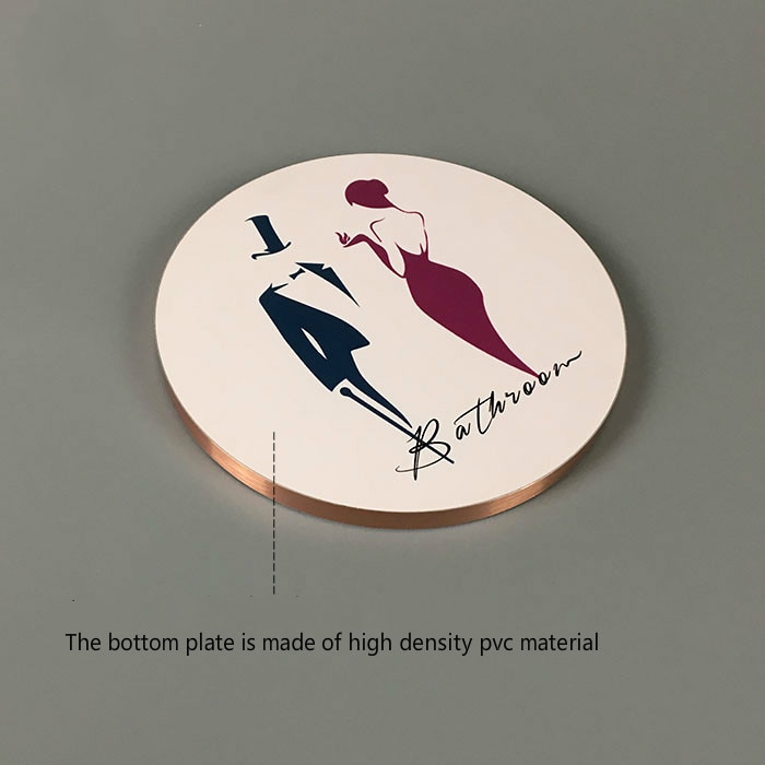 Signage Suppliers Custom Letters Icon Printing Door Sign Plate Holder Wall Mount Signboard Toilet door