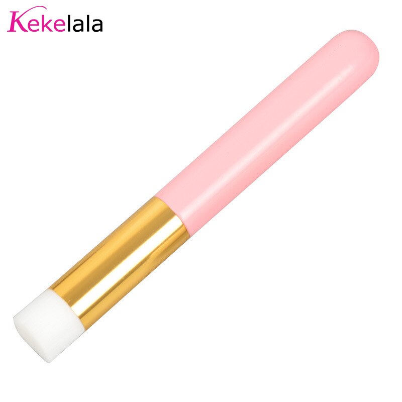 Ögonfransförlängning rengöringsborste fransschampo borste applikator näsborstar skönhet hudvård kvinnor makeup verktyg: Baby rosa