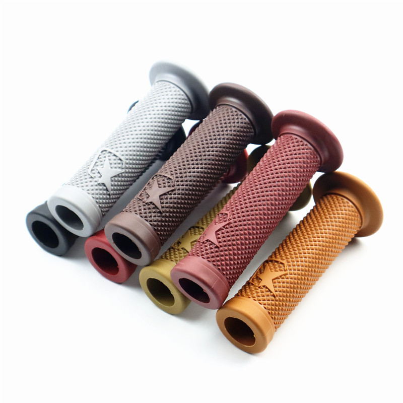 7/8 ''22 MILLIMETRI Dirt Bike Mountain Bike Manubrio Coperture Manopole Moto Gomma Gel Retro Manubrio Copertura Moto Manopola Dell'acceleratore