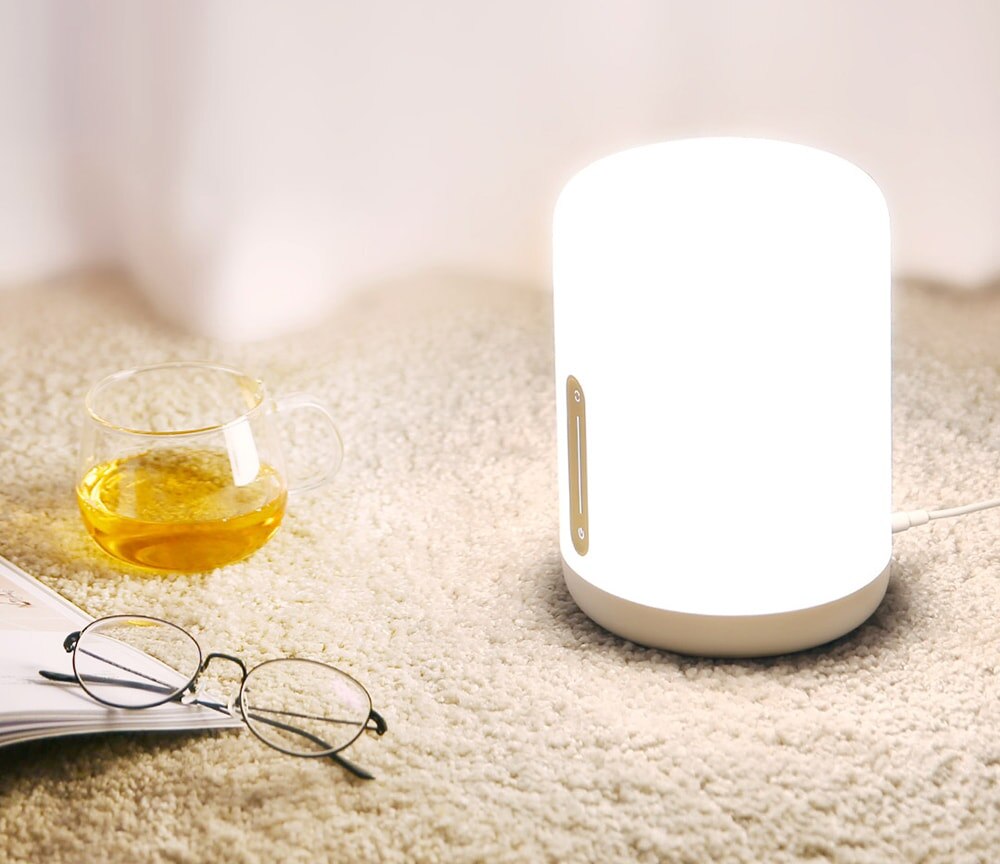 Xiaomi Norma Mijia Lampada Da Comodino 2 Luce WiFi/Bluetooth ah CONDOTTO LA Luce Intelligente Luce di Notte dell'interno Funziona con Mela HomeKit