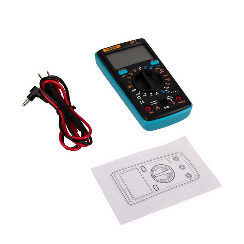 Digital Multimeter AC/DC Transistor Tester Electrical NCV Test Meter Profesional Analog Auto Range: 3