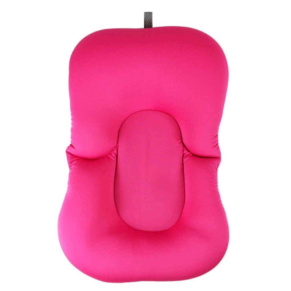 Anti-dérapant -né bébé baignoire bébé antidérapant baignoire pliable tapis de bain bébé coussin de bain -né mer: red