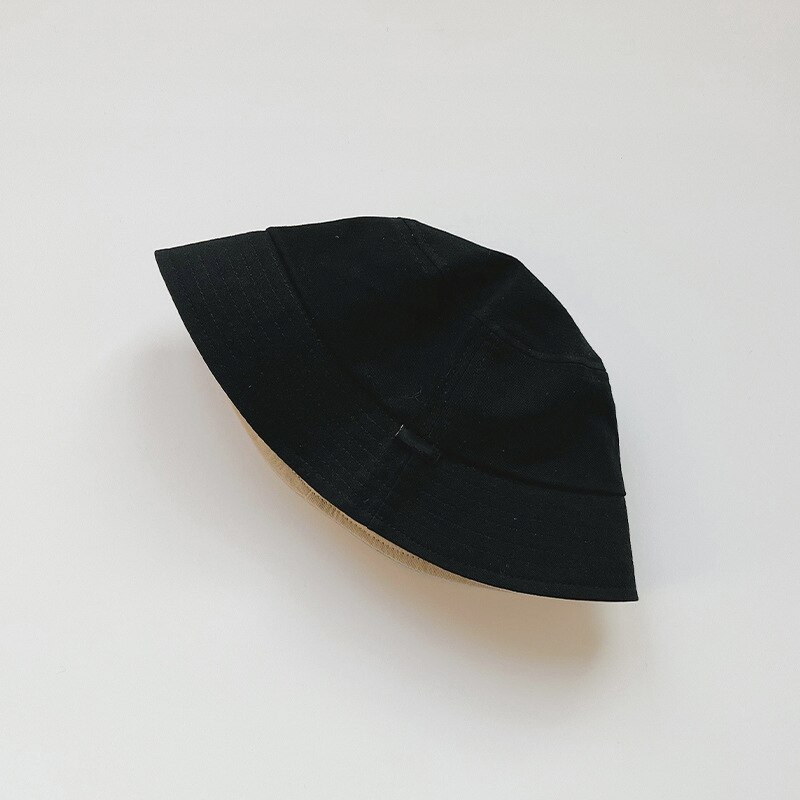 Forår sommer baby hat ensfarvet baby pige dreng solhat justerbar børn baseball kasket blød bomuld børn fisherman bucket cap: Stil 6