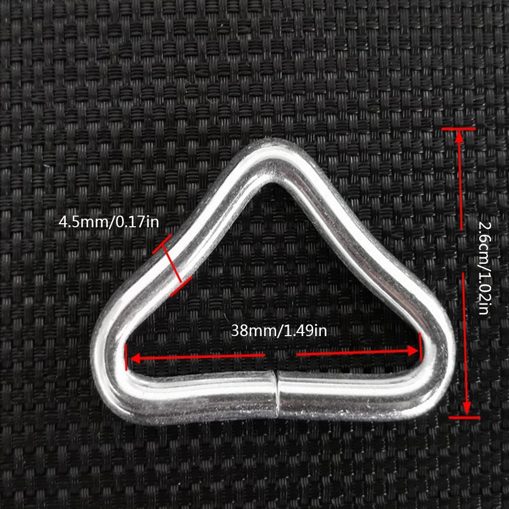 10 pieces of trampoline durable iron buckle trampoline bungee bed anti-corrosion mesh mattress trampoline cloth iron buckle tria