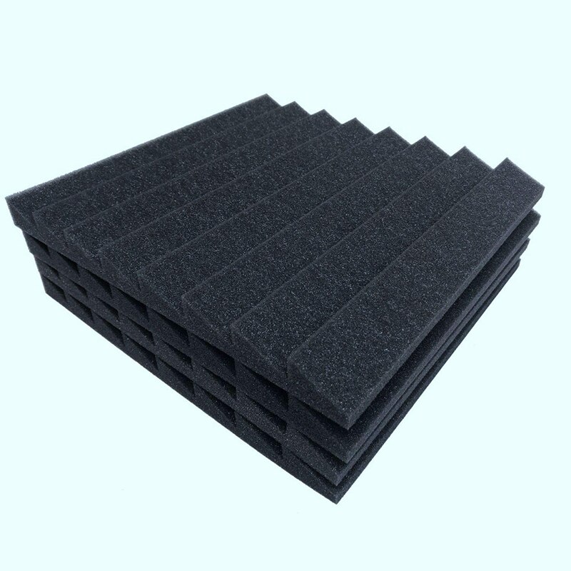 8Pcs Trapezoidal Triple-cornered Sound Insulation Foam Recording Studio Foam,Sound Absorbing Cotton Foam Acoustic Panels
