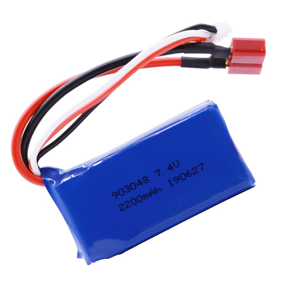 7.4V 2200mAh 903048 2S Lipo Batterie Pour WLtoys A959-B A969-B A979-B K929-B jouets RC Camion Voiture hélicoptère accessoires de bateaux
