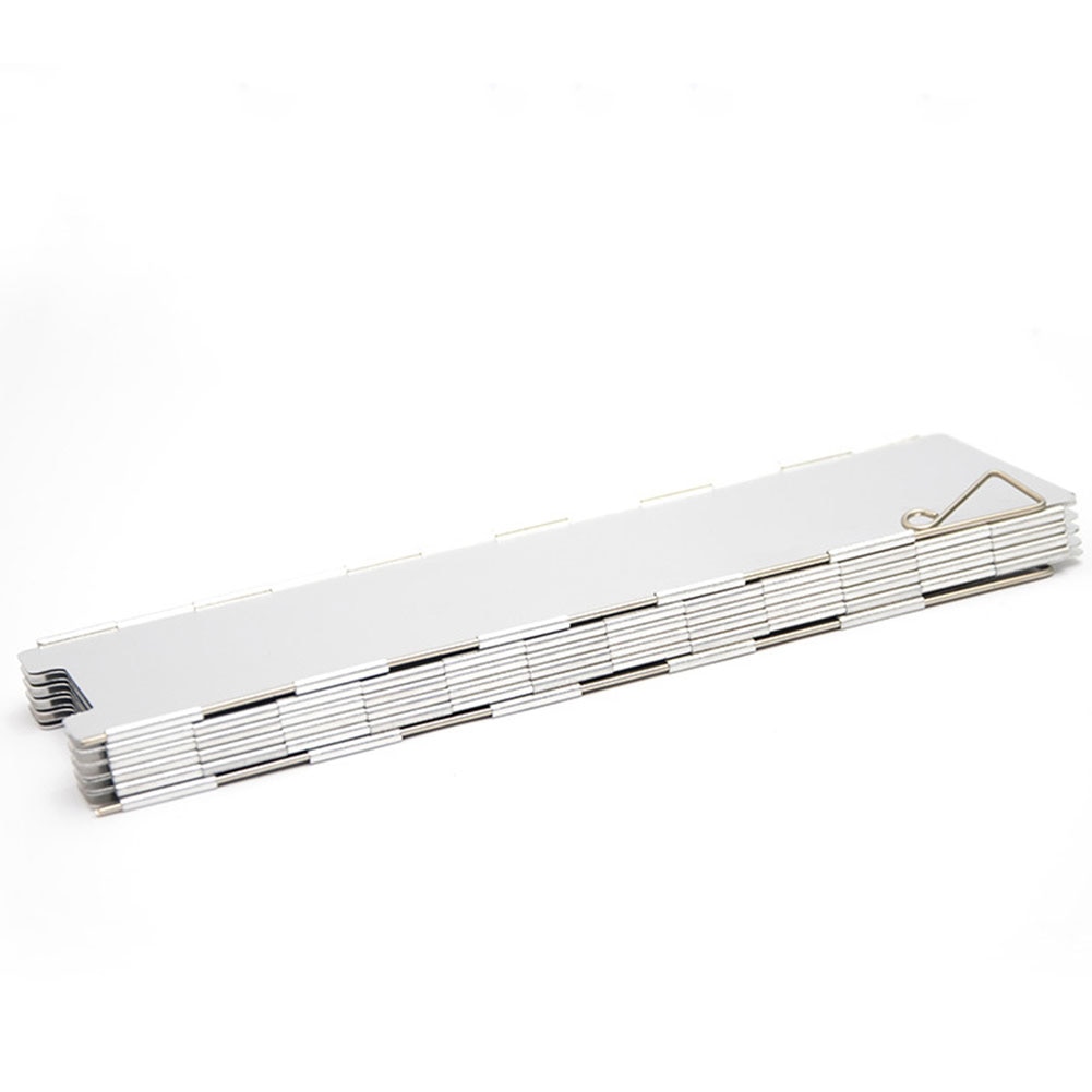 10 Plates Strong Wind Shield Deflector Folding Windscreen Guard Outdoor Camping Barbecue Picnic Stove Burner Furnace Protection