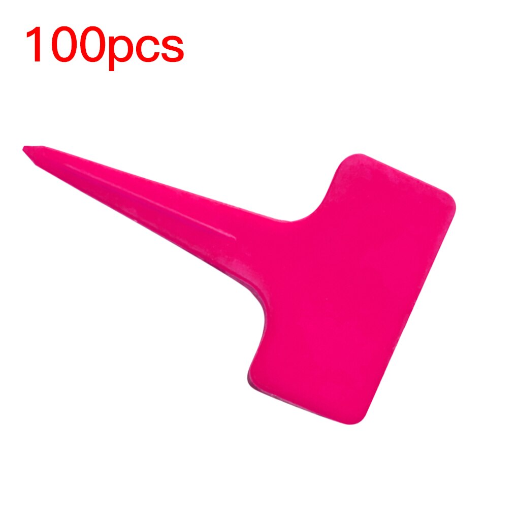100Pcs Pp Plant Bloem Labels Yard Plant Tabs Nursery Tool Tuinieren Teken 10x6cm: Roze