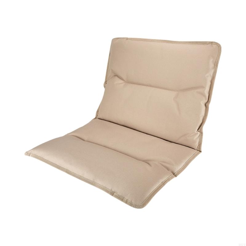 R6fe draagbare vouwkussenstoelen stadion stoelen kussen buiten stoel katoenen kussen comfortabel camping stoel kussen te: Grijs beige kaki bruin koffie zilver Camouflage roze