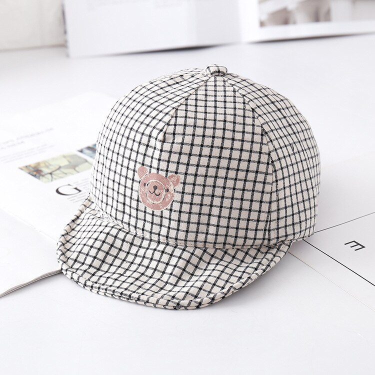 2021New Zomer Baby Boy Baseball Cap Cartoon Streep Beer Baby Caps Pasgeboren Meisjes Katoen Baret Zonnehoed Baby Accessoires Pasgeboren