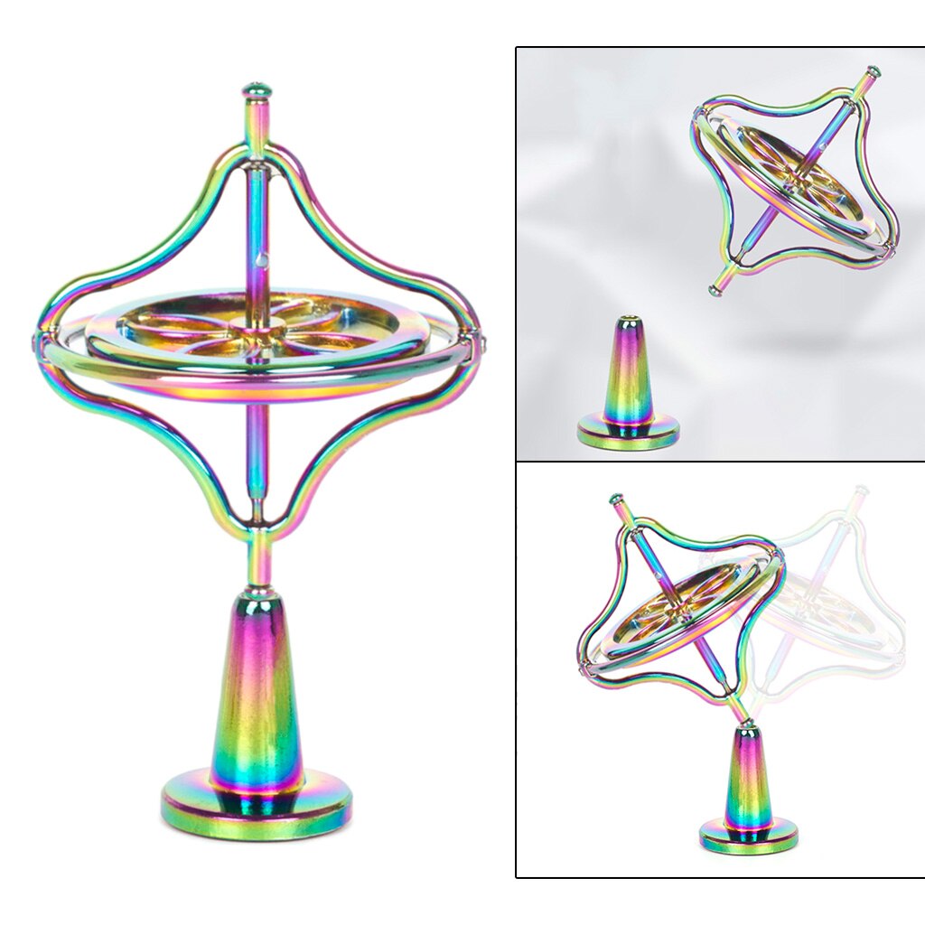 Precision Gyroscope Alloy Anti-Gravity Spinner Balance Toy Fingertip Spinning Top