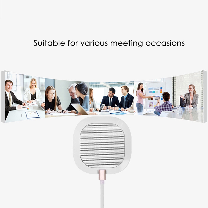 Conference Microphone USB Microphone Omni-Directional Boundary Capacitor Plug-And-Play USB Pc Microphone