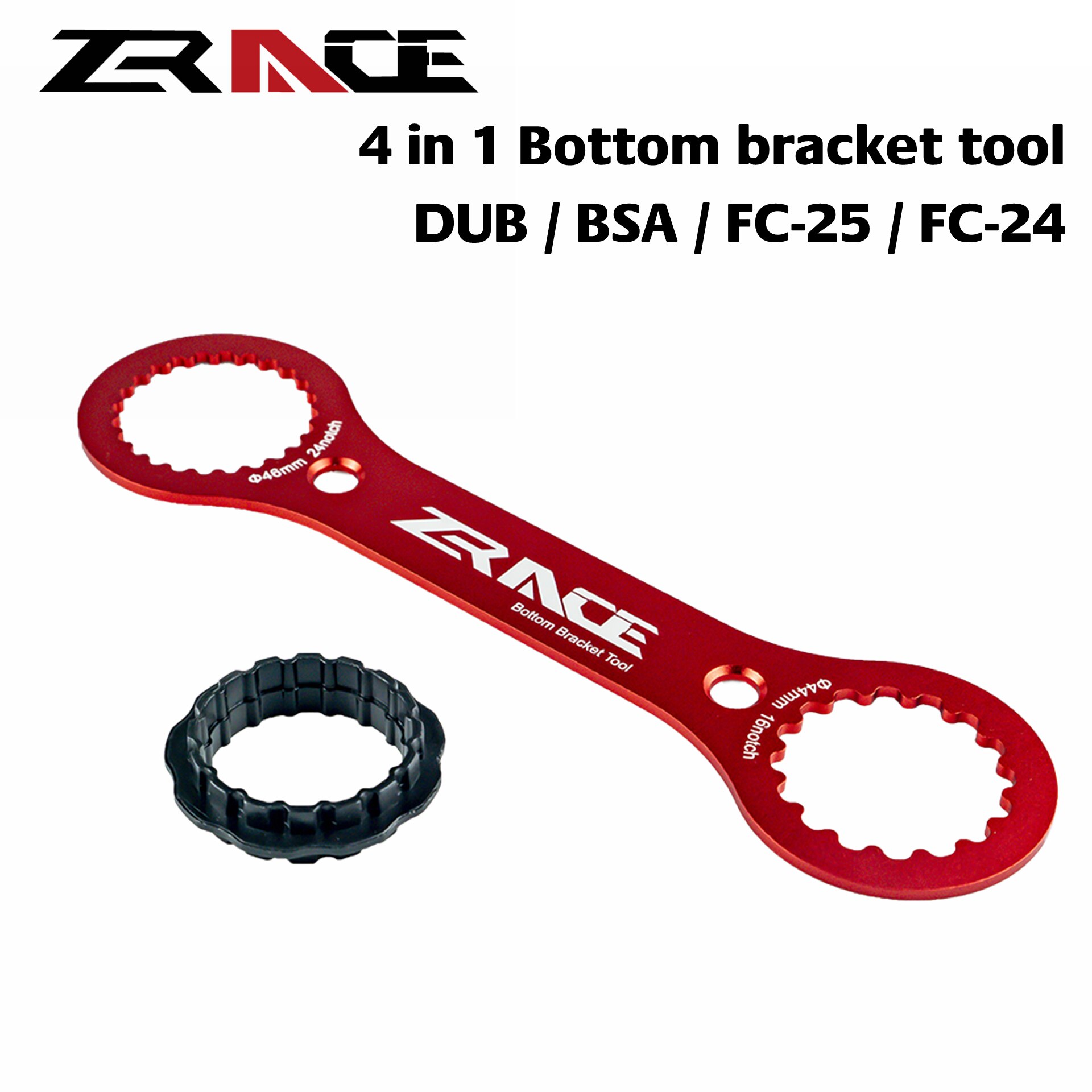 ZRACE 4 chiave in 1, compatibile con doppiare SRAM, SHIMANO BSA/FC-25/FC-24, doppiare-BSA CNC AL7075