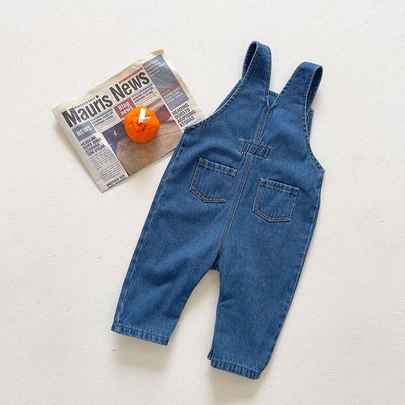 Monos de mezclilla para bebés y niños, monos para bebés y niños, ropa de bebé, pantalones largos Vaqueros