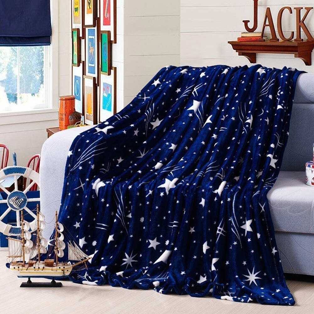 weighted blanket for Winter Summer Blanket Sofa Car Travel Bed Blanket with Black Unicorn for Home Textile