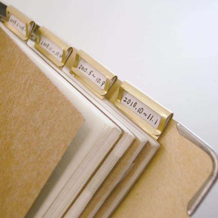 6 stk retro messing indeks bogmærke klip til midori rejsende notesbog koskind planner tilbehør indeks bogmærke vintage papirvarer