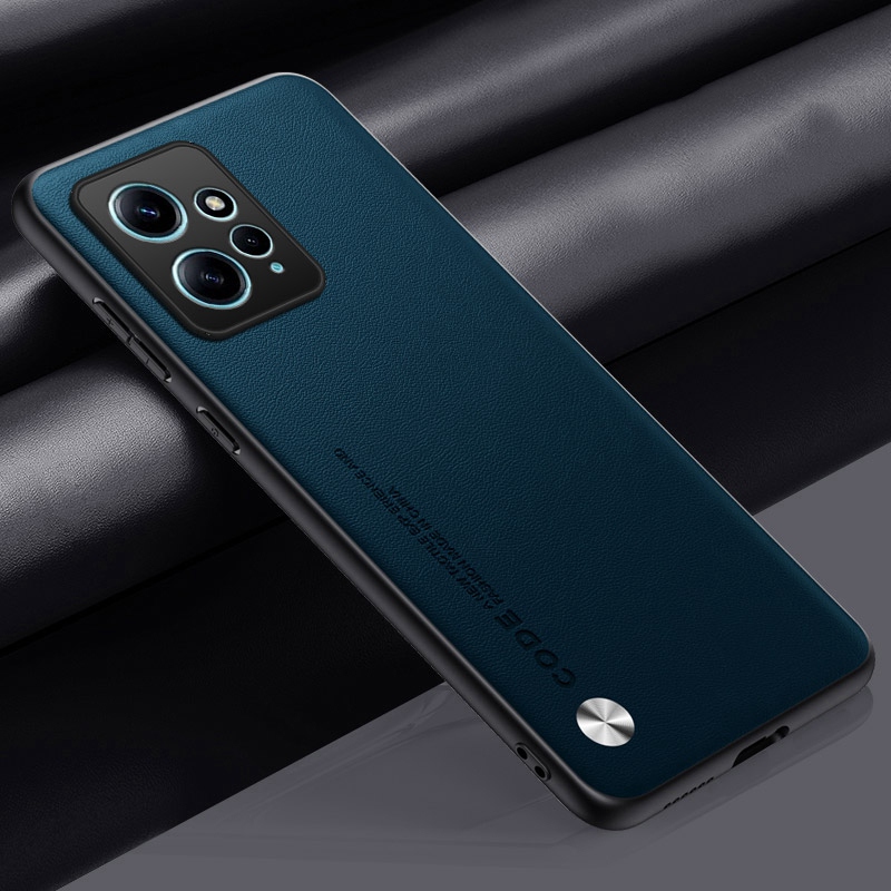 Funda de cuero PU de lujo para Xiaomi Redmi Note 12 4G, funda trasera de silicona mate, funda de teléfono de protección completa para Redmi Note12 Coque: Naranja