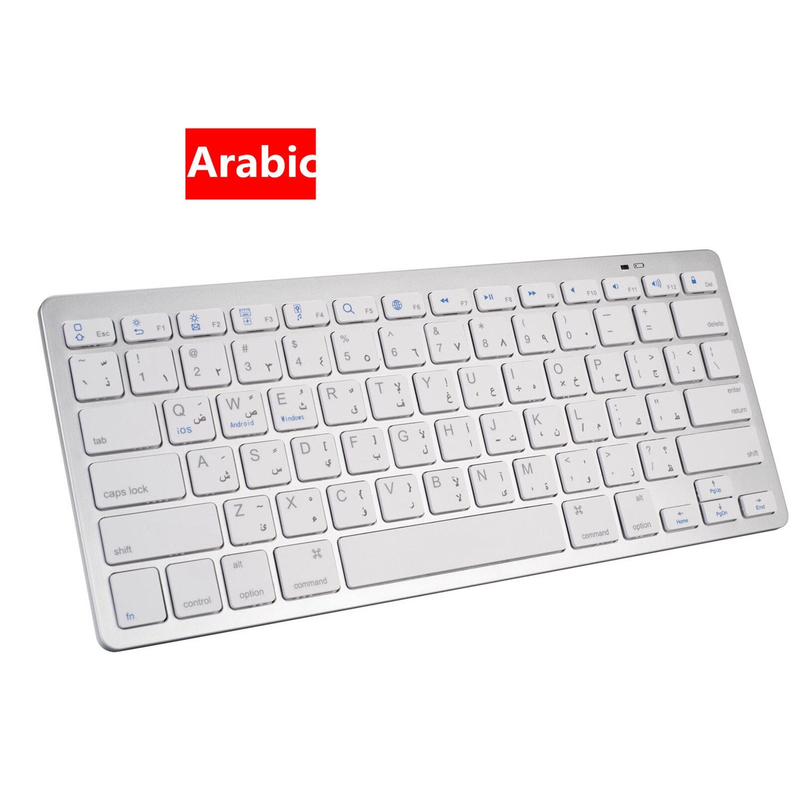 Universal wireless bluetooth keyboard contains seven national languages Ultra-thin 9.7 inches suitable for business office: C