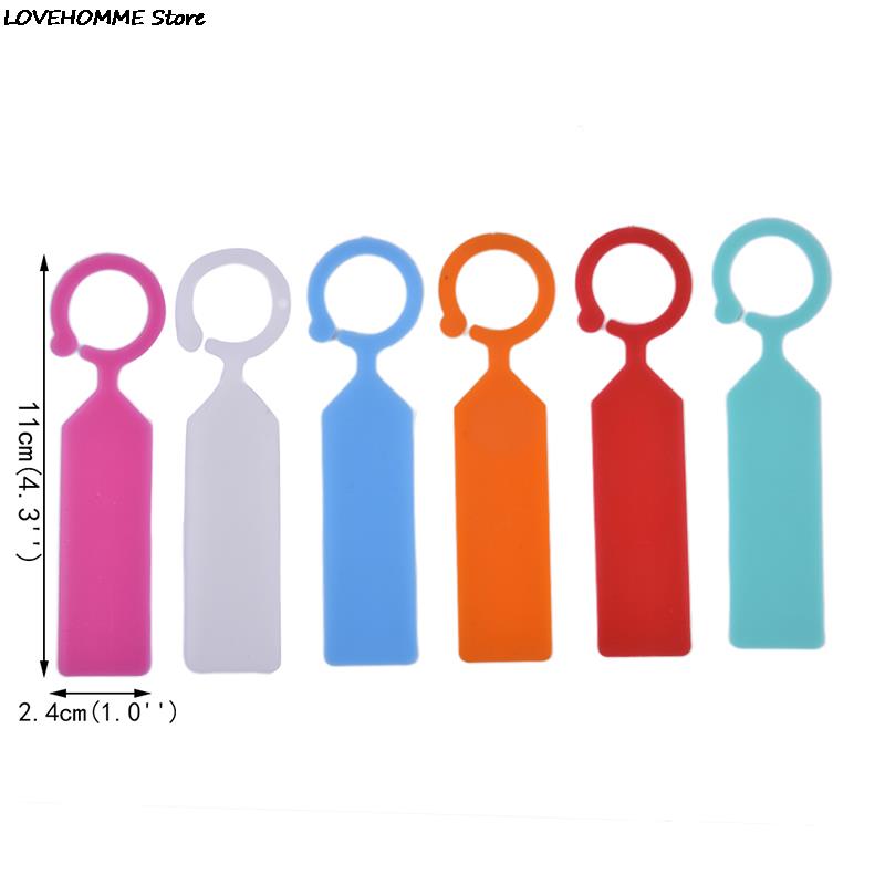 Etiquetas de plástico para plantas de vivero, marcador de maceta, etiquetas colgantes para invernadero, bonsái, Collar, 50 Uds.