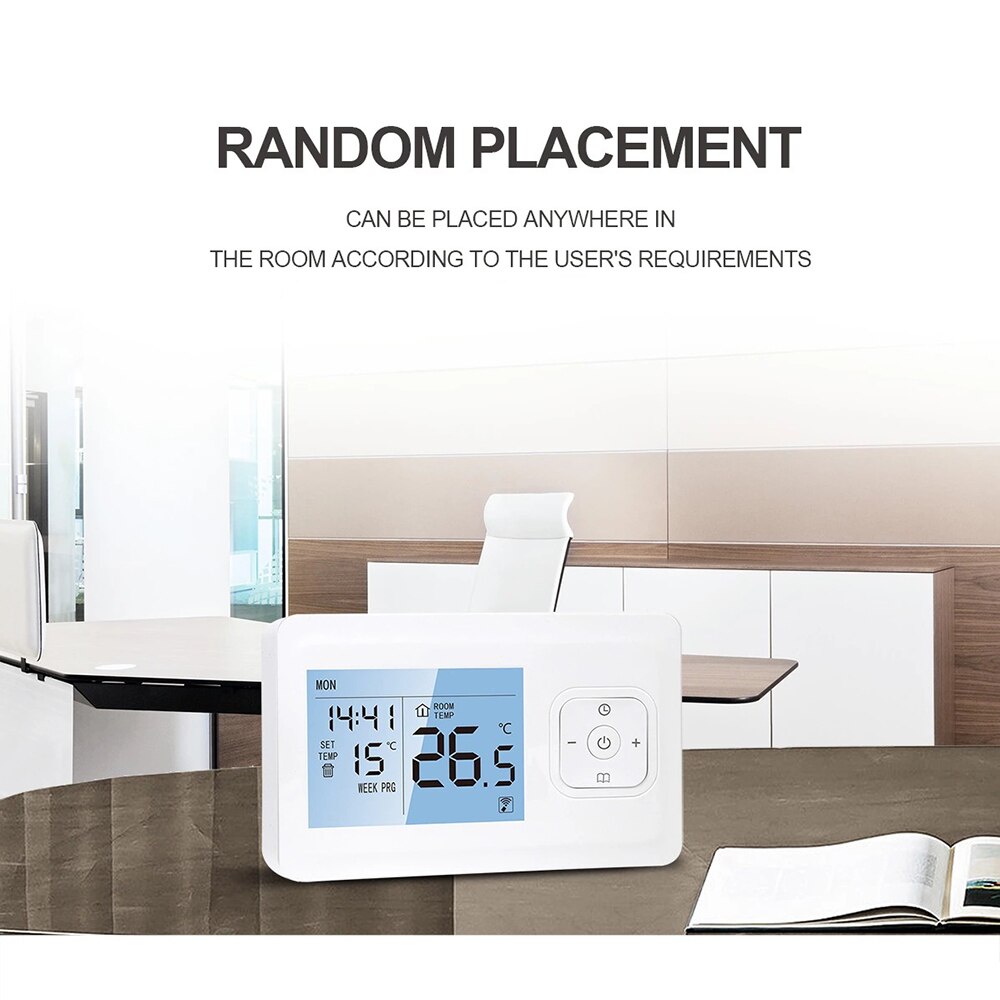 Programmable Thermostat Wireless Temperatur Control Water Heating Accessories Digital Wifi Wall-mounted Temperature Controller