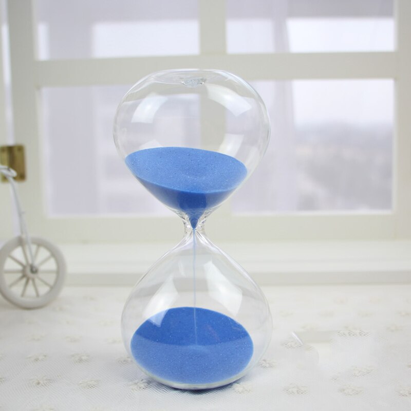 5Min/15Min/30Min Ronde Transparante Zand Zandloper Zandloper Kleur Zand Timer Kamer Decoratie Rode, groen, Blauw, Roze C