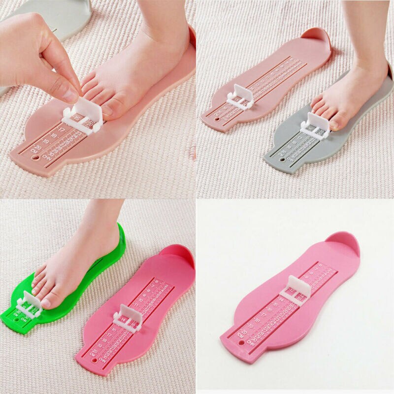 5 Colors Kid Infant Foot Measure Gauge Shoes Size Measuring Ruler Tool Available ABS Baby Car Adjustable Range 0-20cm size