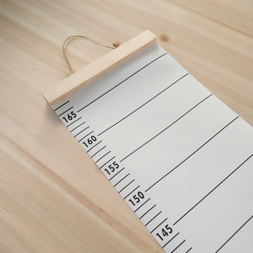 Barns tillväxt storlekstabell höjddiagram baby barn barn höjd linjal mått linjal väggdekor för barnrum heminredning hänga