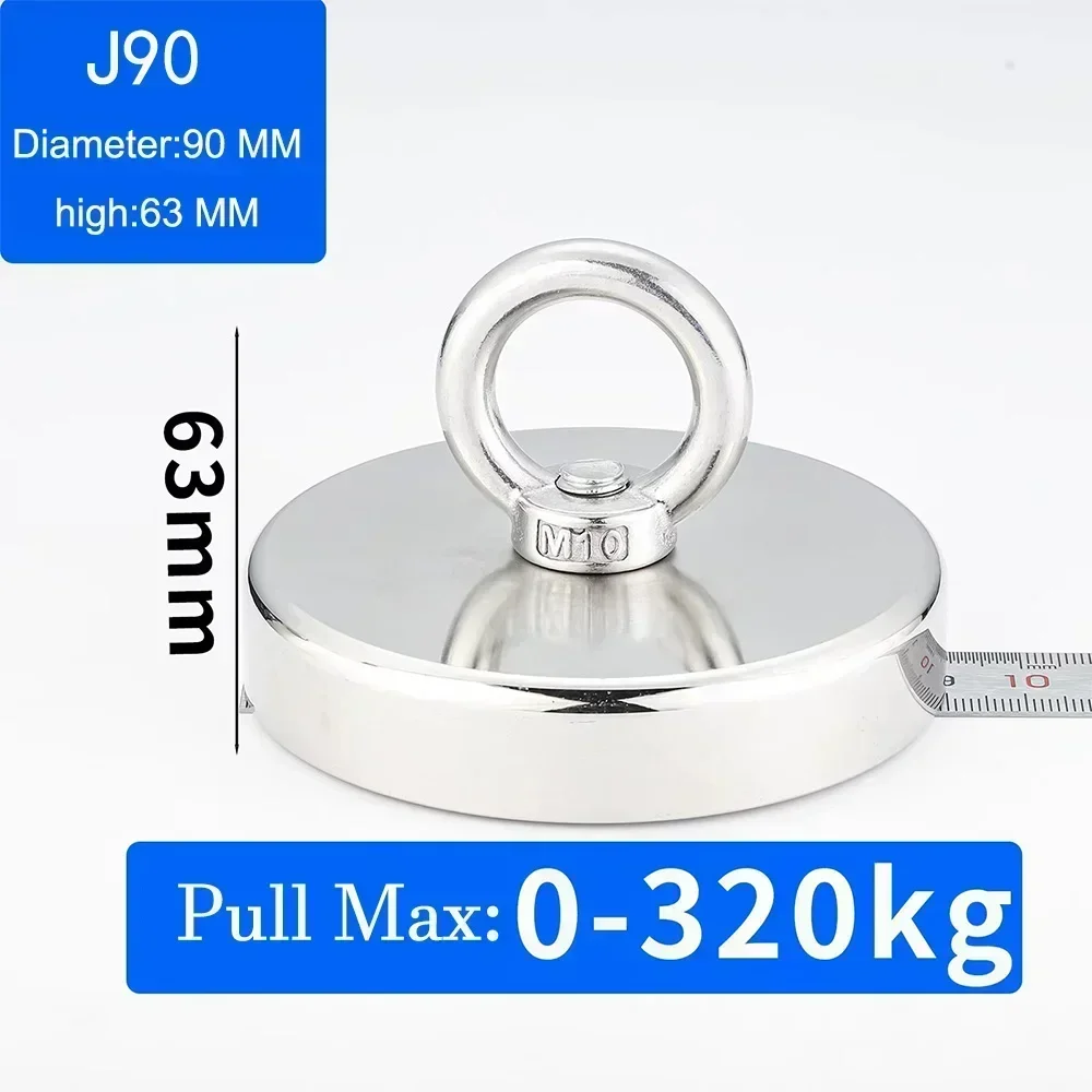 Neodym Magnet Super starke Winkel magnete Haken Hoch leistungs Magnet mit Senkloch Augen schraube Neodym Magnet Magnet: 1m / Gelb