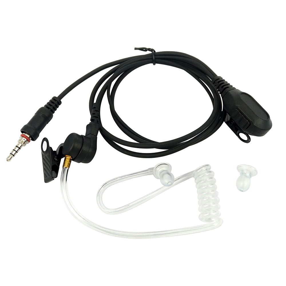 Earpiece Headset Mic For Yaesu Vertex VX-6R VX-7R VX6R VX7R FT-270 FT-270R VX-127 VX-170 Walkie Talkie Covert Air Acoustic Tube: Default Title