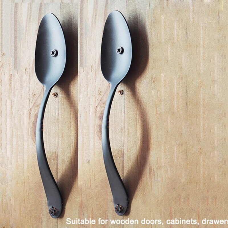 Modern Cabinet Handle Closet Furniture Handles barn sliding door Handles interior Wood Door Handles Black