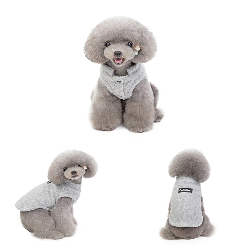 Hond Kleren Katoen Wol Puppy Kleding Winter Warm Katoenen t-shirt Vesten Voor Chihuahua Franse Bulldog Zachte Puppy Pet kostuums