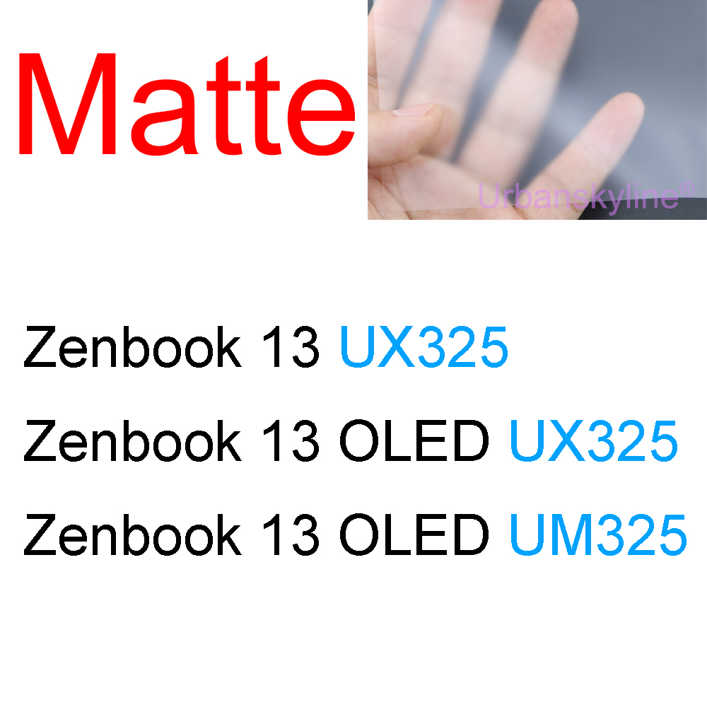 Displayschutzfolie für asus zenbook duo  ux481 ux482 ux582 ux8402 ux8406 flip  ux561 ux363 ux490 oled hd, klar, matt, mit milchglas-folie: Himmelblau
