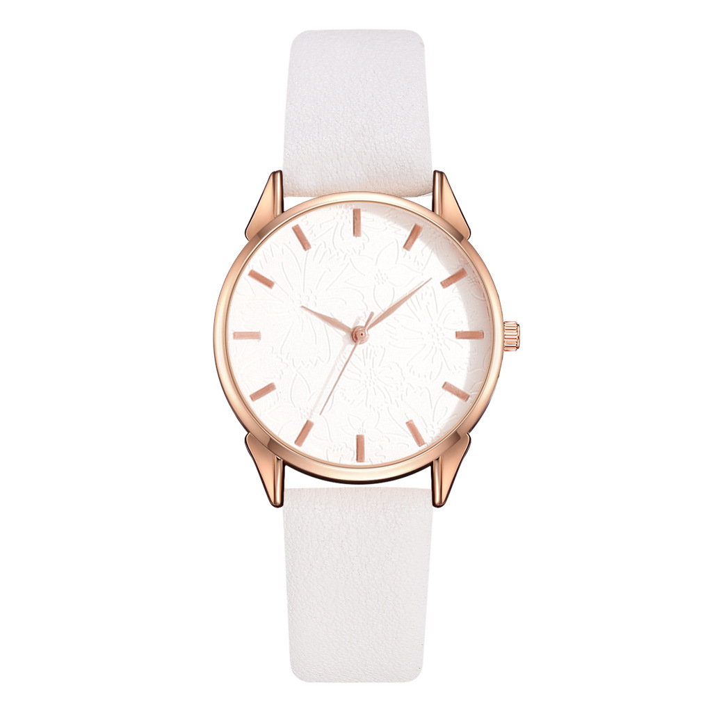 2022 4Ps Eenvoudige Mode Mode Horloge Quartz Horloge Vrouwen Klassieke Pu Band Dames Horloge Reloj De Señoras: 1