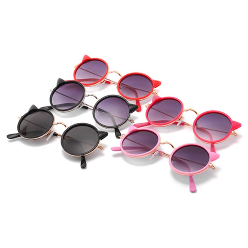 8 PCS Kids Sunglasses, Cute Sunflower Glasses Round Heart Bear Shaped