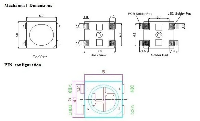 10-1000 pièces SK6812 RGBW RGBNW RGBWW WS2812B RGB puce LED 5050 3535 SMD noir/blanc PCB adressable individuellement puce Pixels 5V