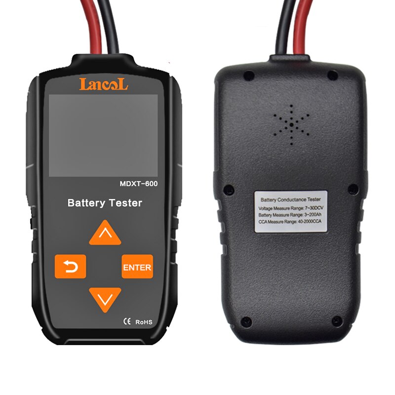 Automotivo Auto Battery Tester MDXT-600 with Color LCD Display 12V 24V Digital Car System Analyzer Truck Motorcycle Device