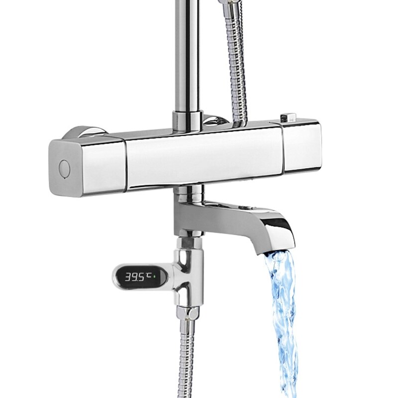 Thermomètre intelligent pour douche, affichage LED, affichage de la température de l&#39;eau, auto-production d&#39;électricité