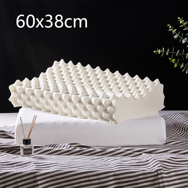 Thailand Natürliche Latex Kissen Bettwäsche Schlafen Gesundheits Orthopädische Kissen Massage Halswirbel Kissen Hals Kissen: langya Latex Kopfkissen