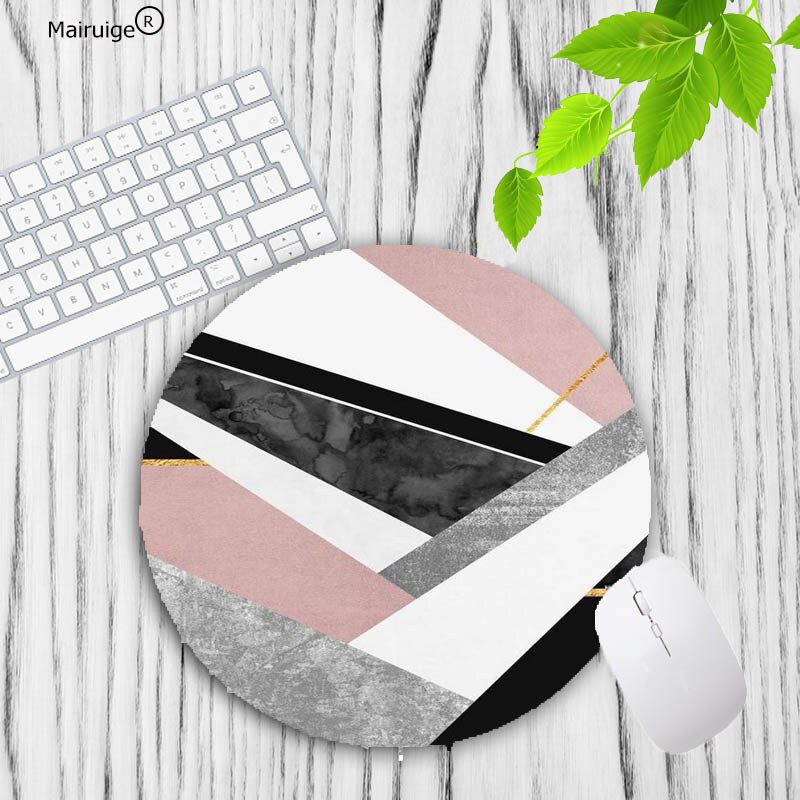 XGZ Top Modern Faux Gold Glitter Marble Mousepads Gamer Gaming Mouse Pads Round Mousepad Small Rubber 20X20CM Mouse Mat: 20X20CM10
