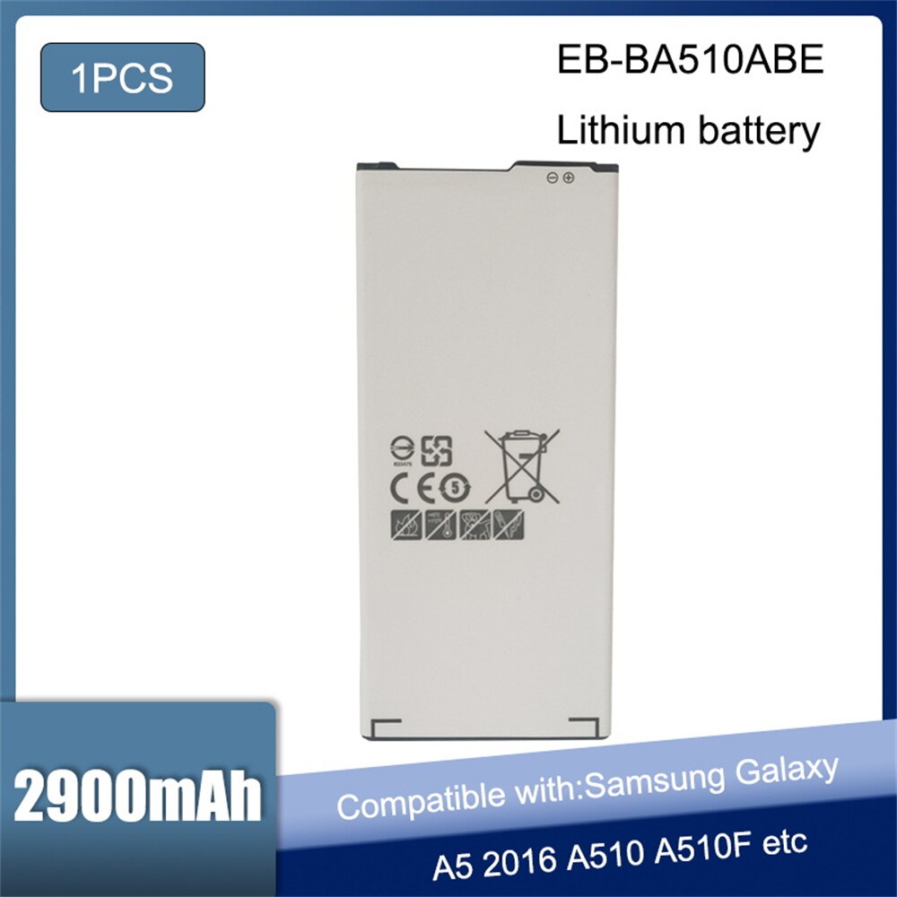 Original Replacement Battery EB-BA510ABE For Samsung Galaxy A5 Edition A510 A510F A5100 A510M A510M/DS 2900mAh