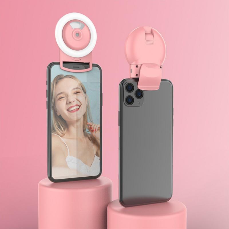 Novità Selfie Light con foro di spruzzo anello di riempimento a Led anello di illuminazione lampada per Selfie ugello di alimentazione dell&#39;acqua luce video a Clip che migliora