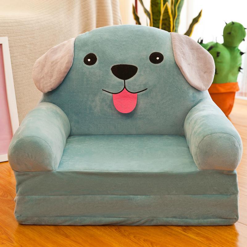 Tegneserie sammenleggbar barnesofa baby læring stol lat sofa barnehage gutt og jente krakk avtakbar og vaskbar: Bom klapp 4