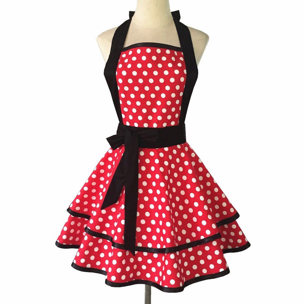 Cotton Lovely Women Apron Cute Large Swing Princess Apron kitchen Cooking Oilproof Aprons for Girls: style 8
