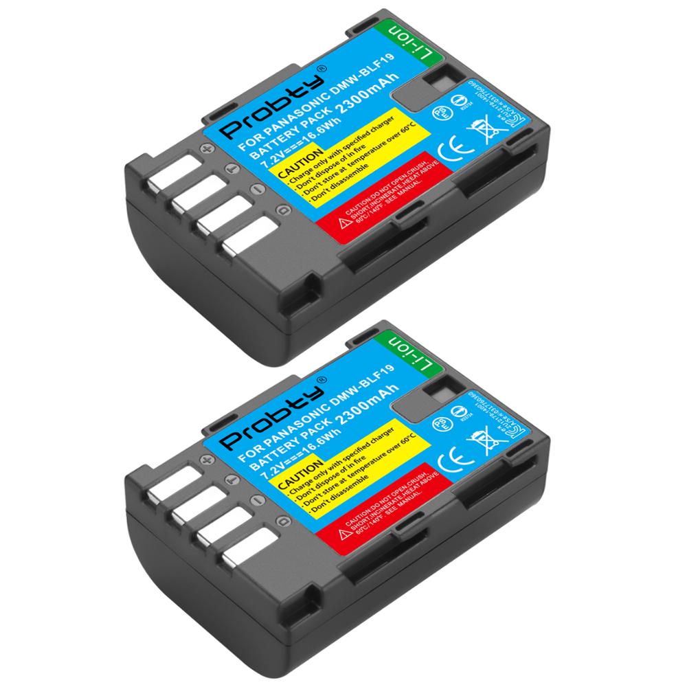 DMW-BLF19 DMW-BLF19E DMW-BLF19PP BLF19E Battery+ LCD Dual Charger for Panasonic Lumix GH3 GH4 GH5 DMC-GH3 DMC-GH4 DMC-GH5: 2 Pcs Battery